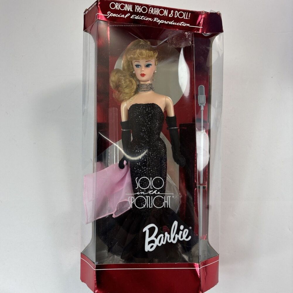 1995 Solo in the Spotlight Barbie Special Edition Black Gown New Box Damage